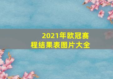 2021年欧冠赛程结果表图片大全