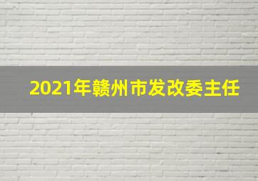 2021年赣州市发改委主任