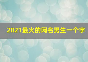 2021最火的网名男生一个字