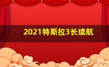 2021特斯拉3长续航