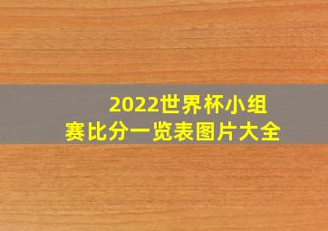 2022世界杯小组赛比分一览表图片大全