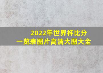 2022年世界杯比分一览表图片高清大图大全