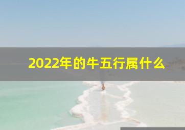 2022年的牛五行属什么