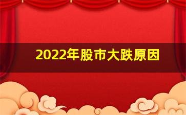 2022年股市大跌原因