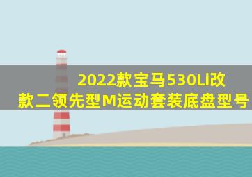 2022款宝马530Li改款二领先型M运动套装底盘型号