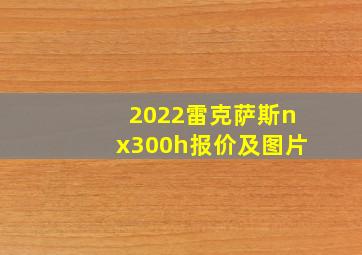 2022雷克萨斯nx300h报价及图片