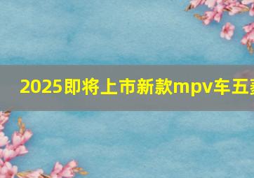 2025即将上市新款mpv车五菱