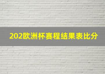 202欧洲杯赛程结果表比分