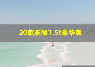 20款雅阁1.5t豪华版