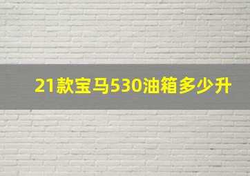 21款宝马530油箱多少升