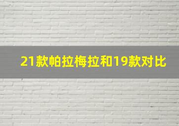 21款帕拉梅拉和19款对比