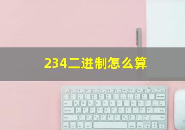 234二进制怎么算