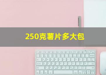 250克薯片多大包