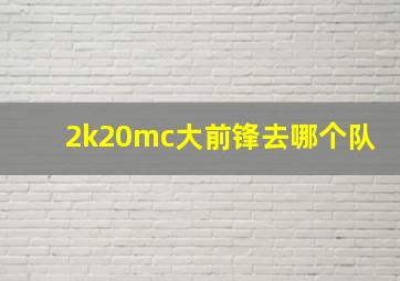 2k20mc大前锋去哪个队