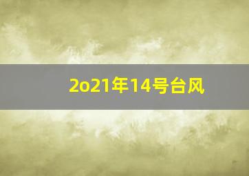 2o21年14号台风