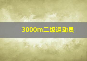 3000m二级运动员