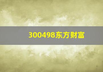 300498东方财富