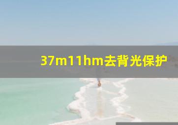 37m11hm去背光保护