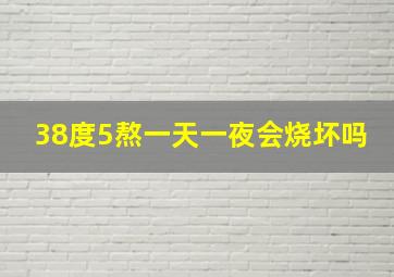 38度5熬一天一夜会烧坏吗