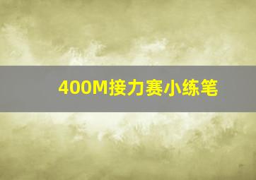 400M接力赛小练笔