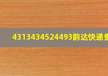 4313434524493韵达快递查询