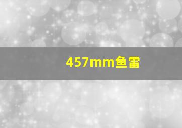 457mm鱼雷