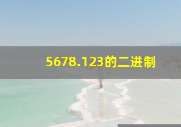 5678.123的二进制