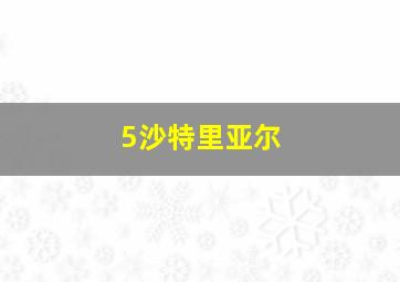 5沙特里亚尔