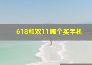 618和双11哪个买手机