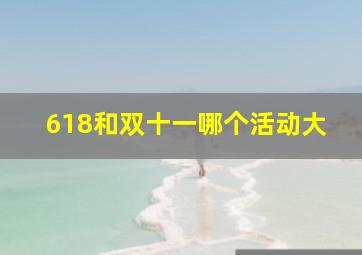 618和双十一哪个活动大