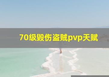 70级毁伤盗贼pvp天赋