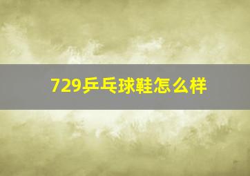 729乒乓球鞋怎么样