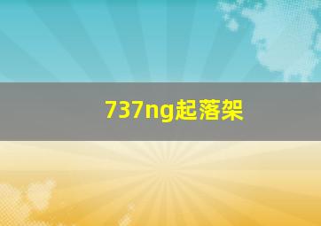 737ng起落架