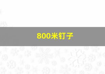 800米钉子