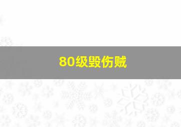 80级毁伤贼