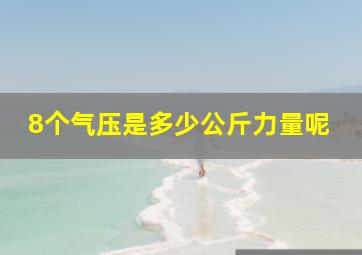 8个气压是多少公斤力量呢