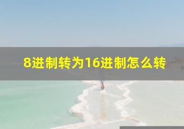 8进制转为16进制怎么转