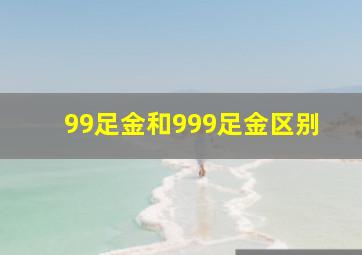 99足金和999足金区别