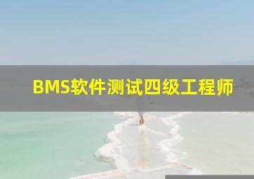 BMS软件测试四级工程师