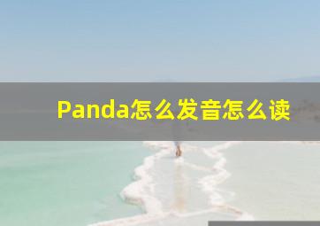 Panda怎么发音怎么读