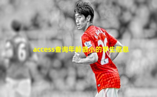 access查询年龄最小的学生信息