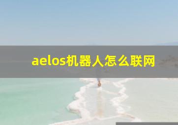 aelos机器人怎么联网