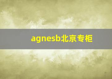 agnesb北京专柜