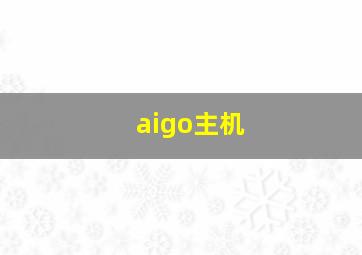 aigo主机