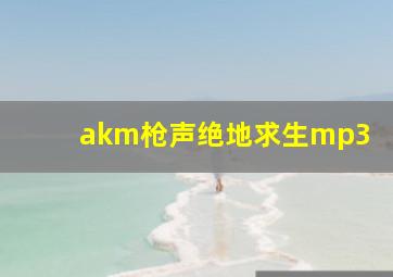 akm枪声绝地求生mp3