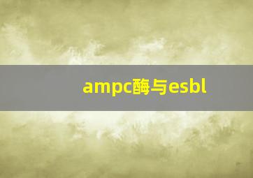 ampc酶与esbl