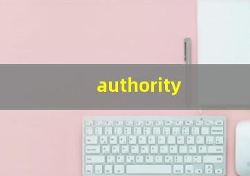 authority