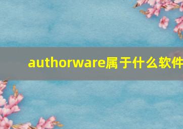 authorware属于什么软件