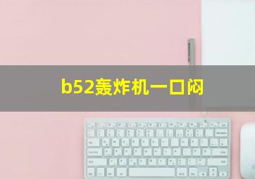 b52轰炸机一口闷