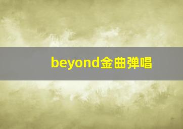 beyond金曲弹唱